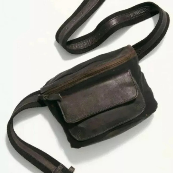 free people leather fanny pack